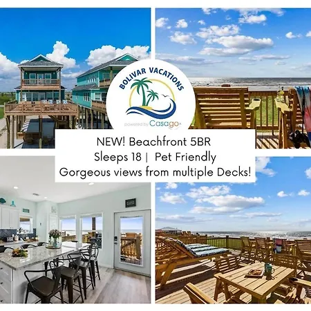 Mimosa Beach - Luxury Beachfront 5Br, Gorgeous Views From Multiple Decks